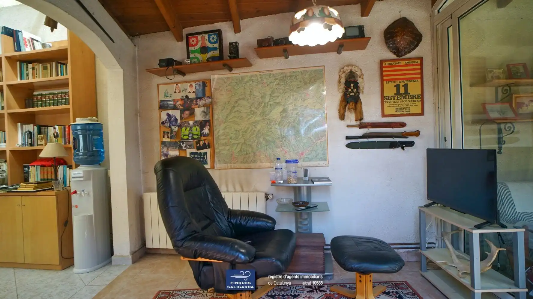 Sala d'estar de Casa o xalet en venda en Tagamanent amb Calefacció, Terrassa i Traster