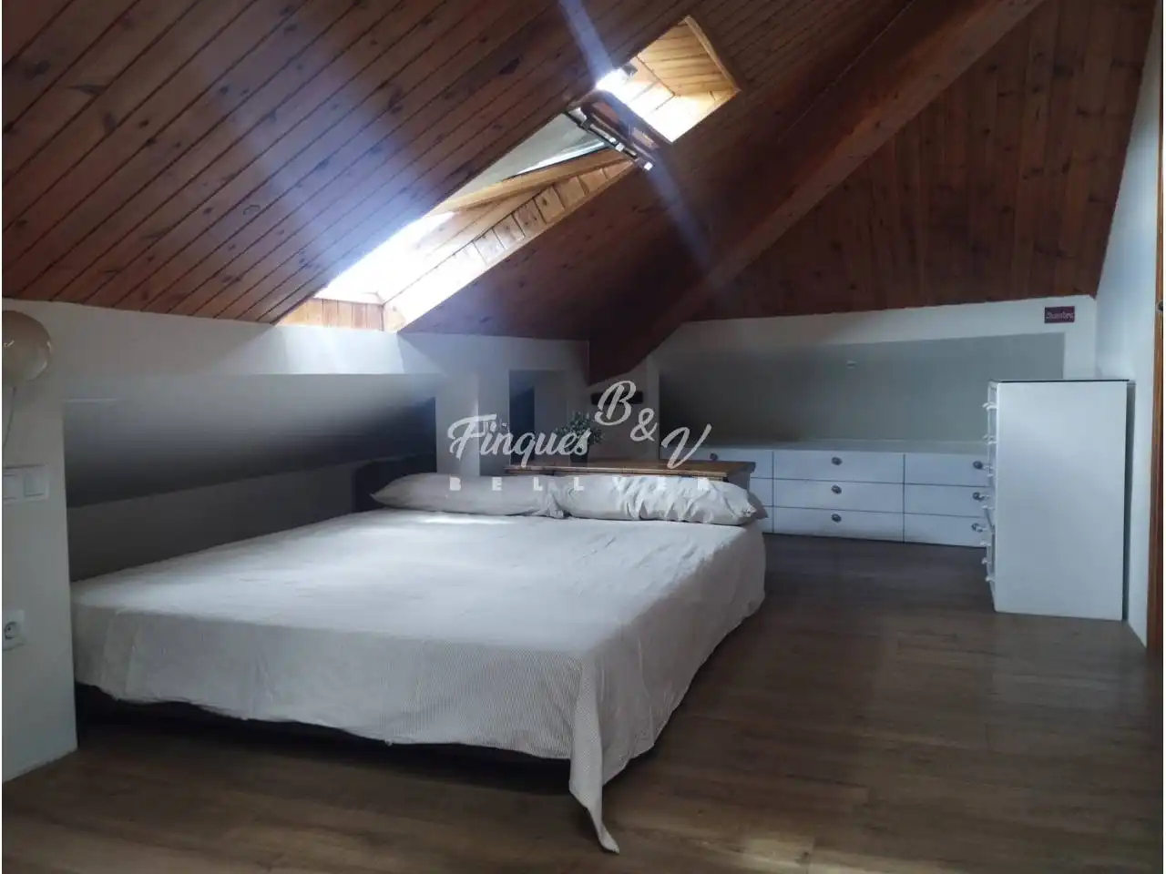 Bedroom of Attic for sale in Prats i Sansor  with Air Conditioner, Heating and Parquet flooring