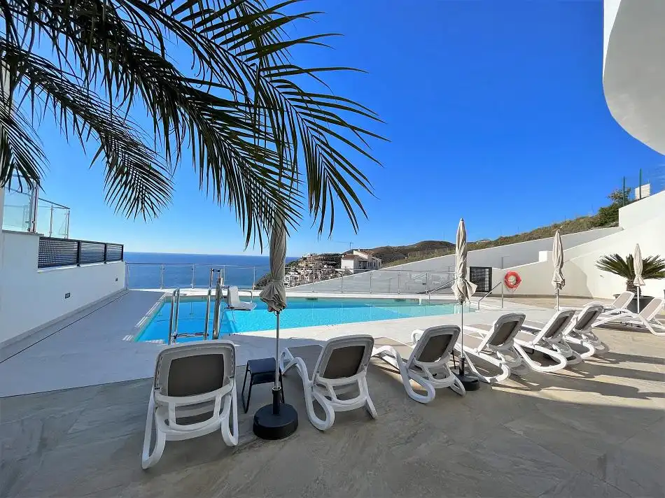 Swimming pool of Duplexes for sale in Nerja  with Air Conditioner, Heating and Terrace