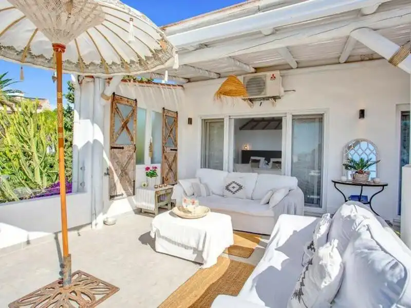 Terrassa de Casa o xalet de lloguer en Marbella amb Aire condicionat, Jardí privat i Terrassa