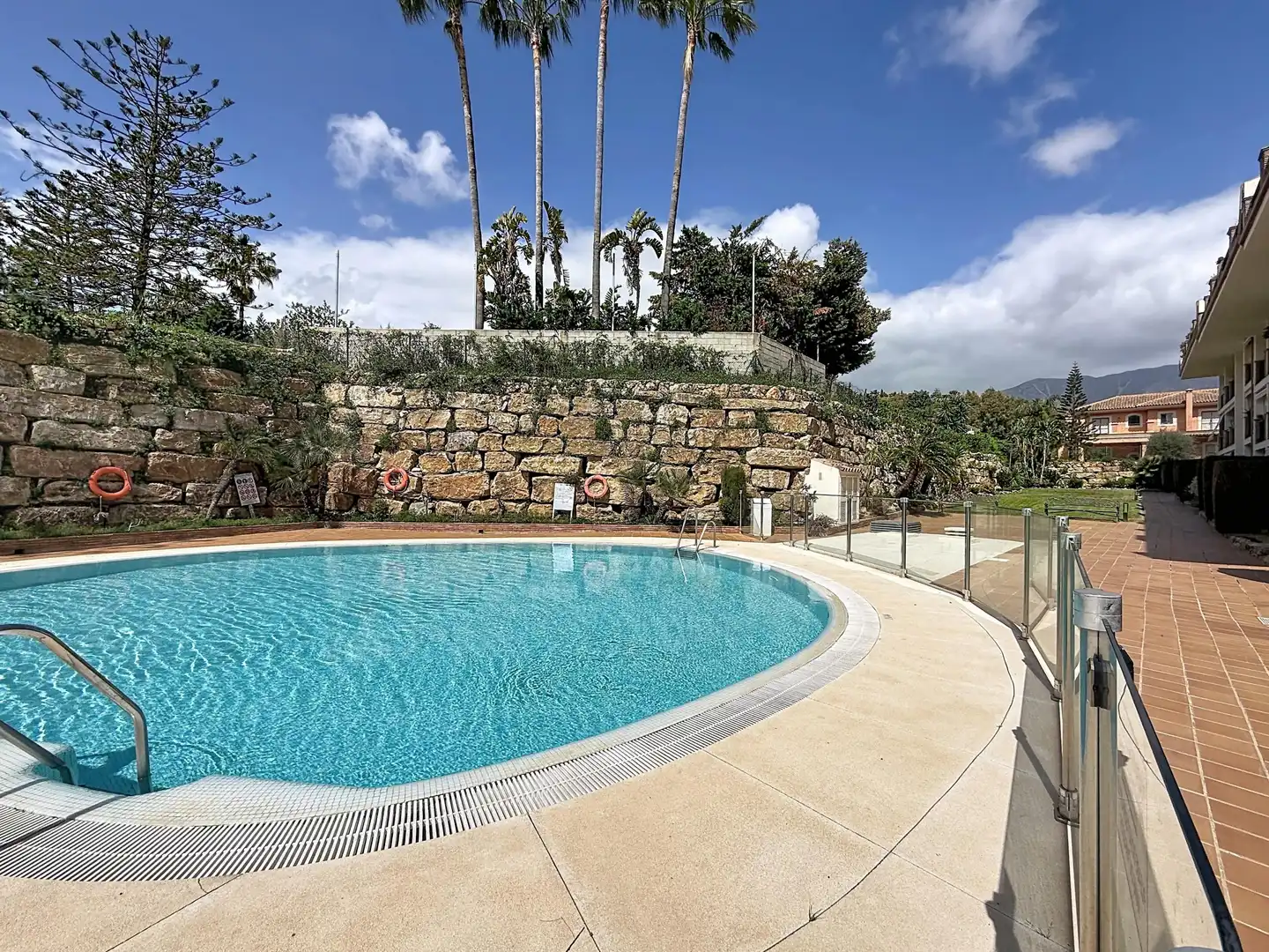 Piscina de Apartamento en venta en Mijas con Aire acondicionado, Calefacción y Jardín privado