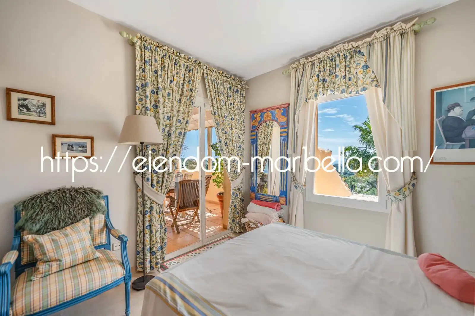 Schlafzimmer von Maisonette zum Verkauf in Marbella mit Klimaanlage, Terrasse und Abstellraum