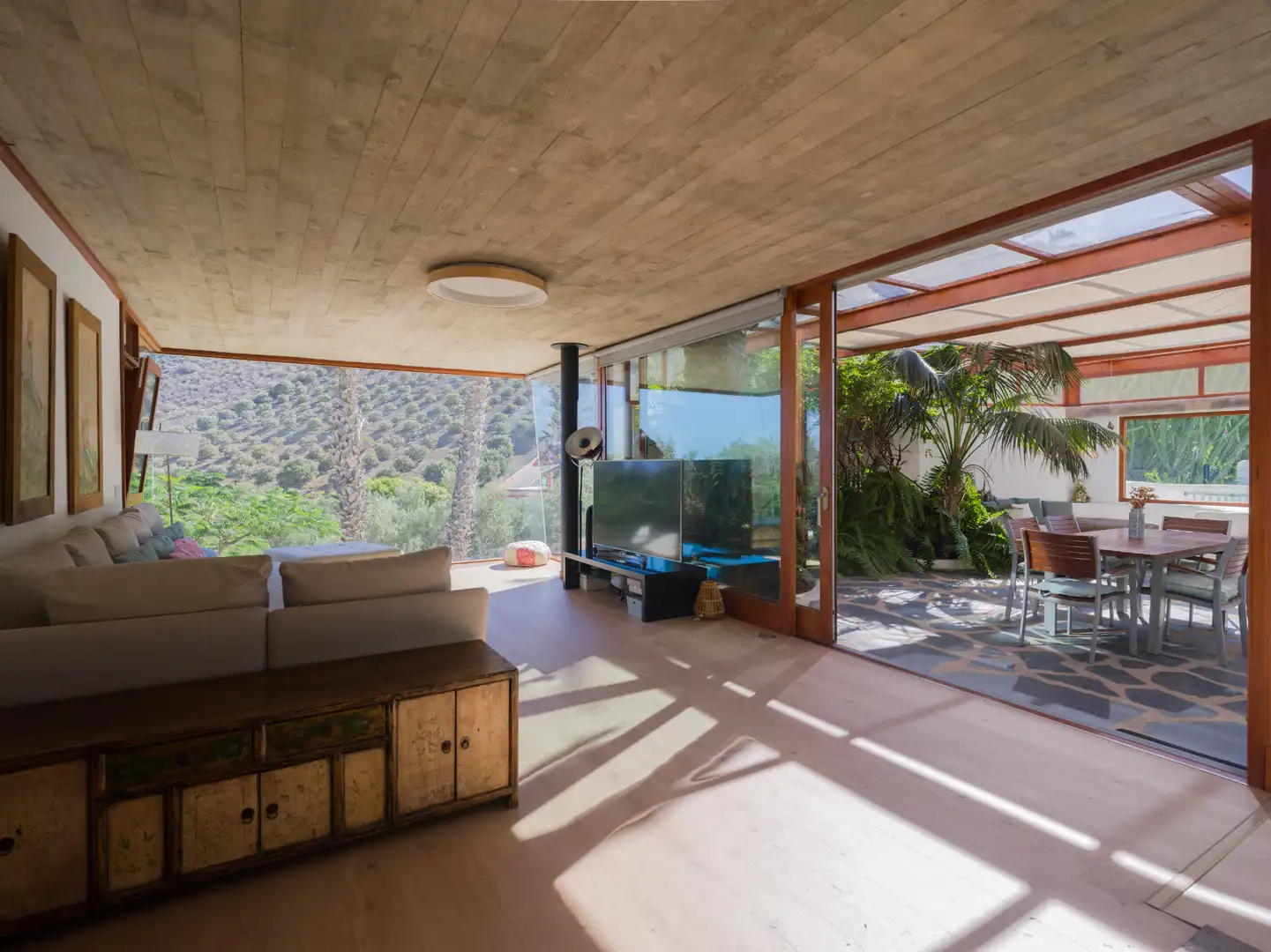 Living room of Houses for sale in Telde  with Heating, Private garden and Parquet flooring