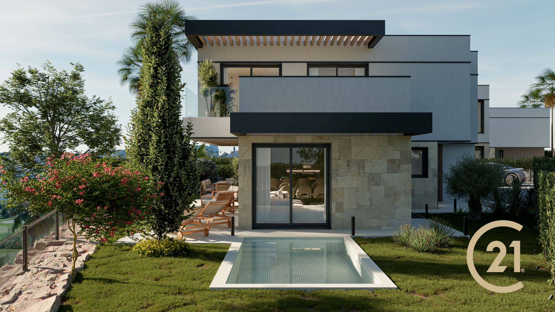 Terraza de Casa o chalet en venta en Estepona con Aire acondicionado, Calefacción y Jardín privado