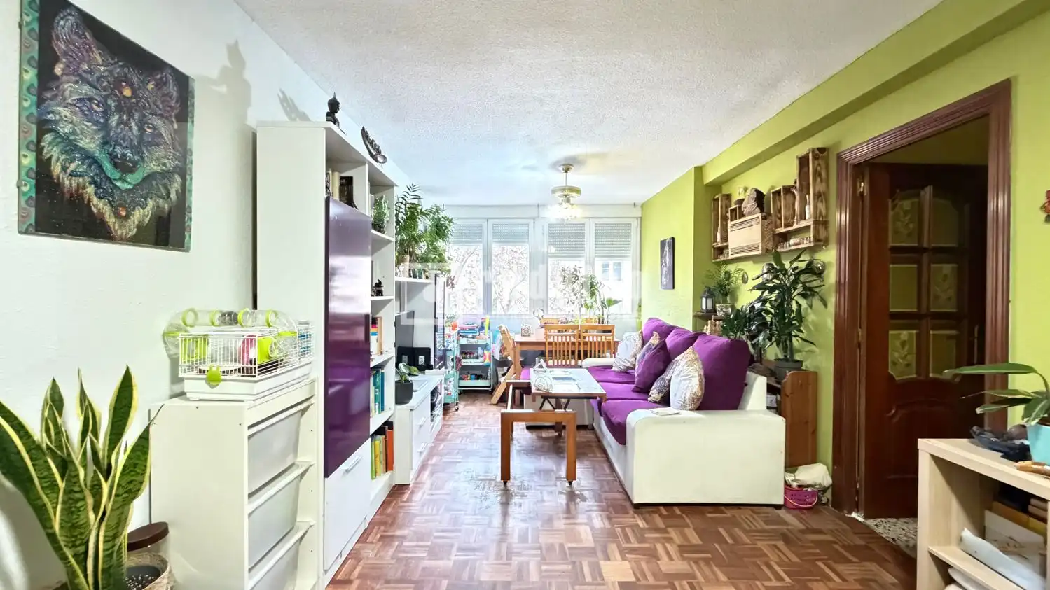 Sala de estar de Piso en venta en Leganés con Calefacción y Parquet