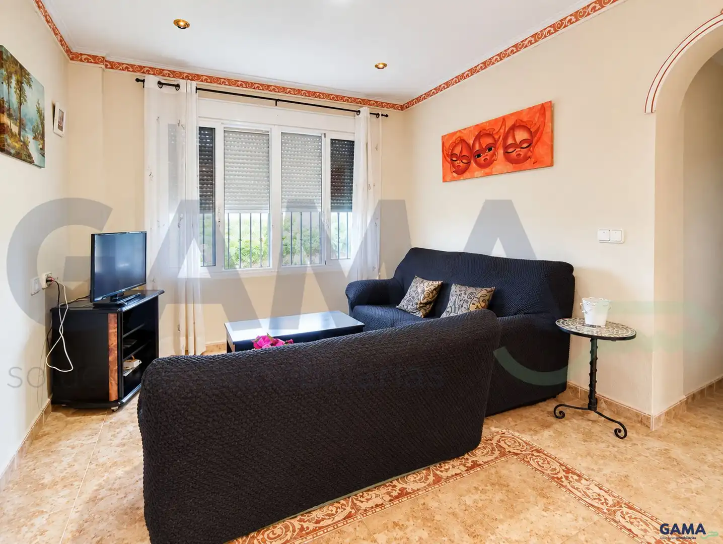 Living room of Houses for sale in Alzira  with Air Conditioner and Swimming Pool