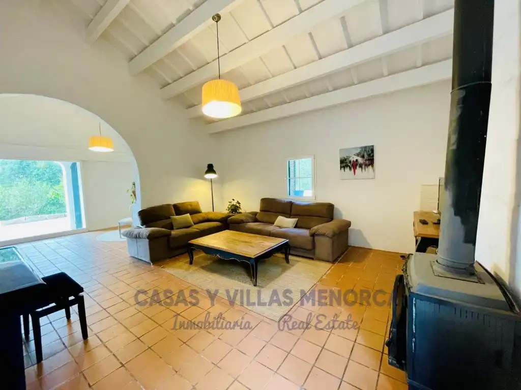 Wohnzimmer von Country house zur Miete in Maó - Mahón