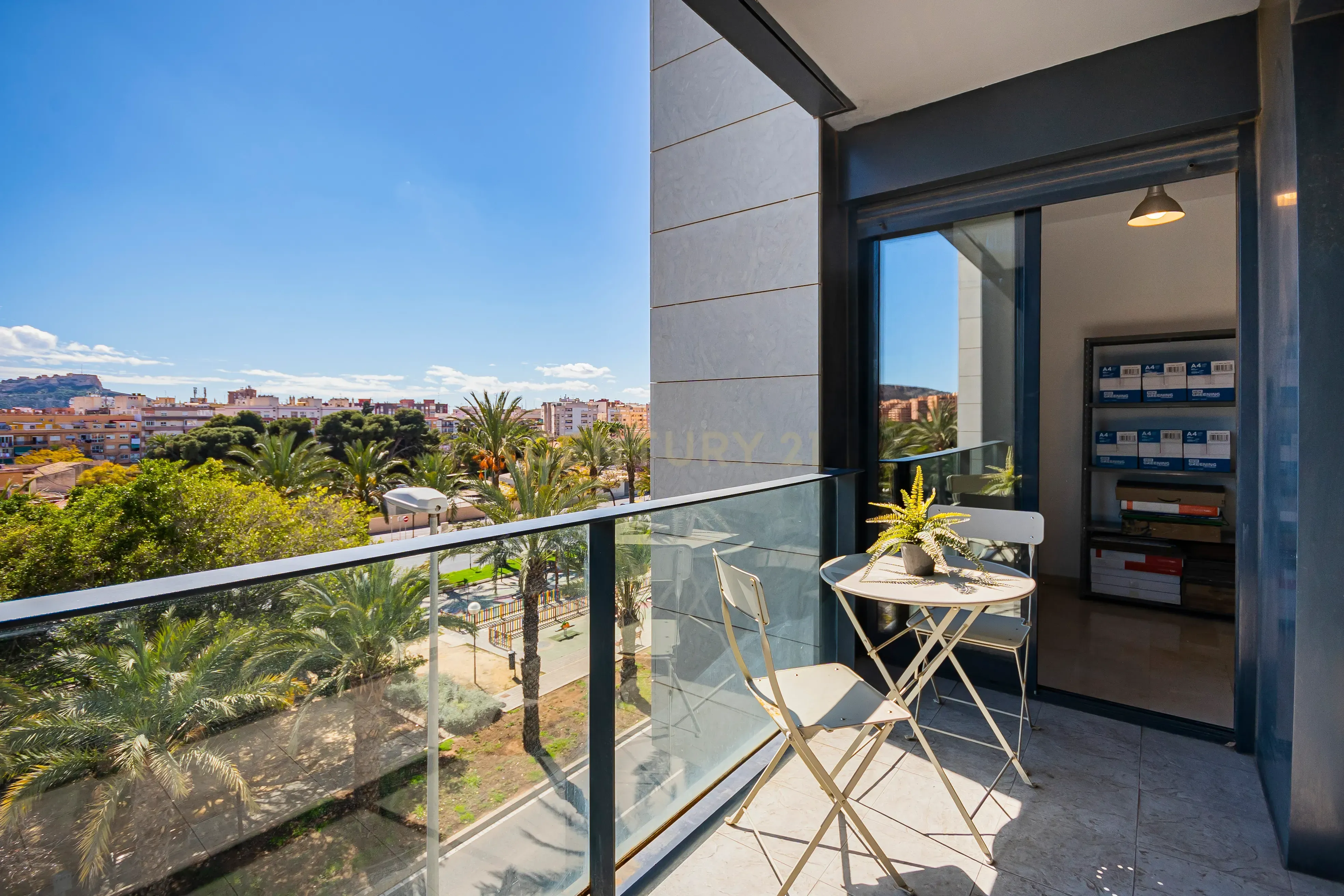 Terrace of Apartment for sale in Alicante / Alacant  with Air Conditioner, Storage room and Swimming Pool