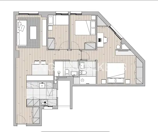 Piso en venta en Barcelona con Aire acondicionado, Calefacción y Parquet
