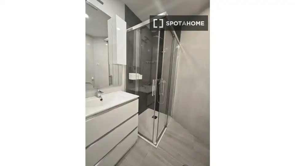 Bany de Apartament per a compartir en Madrid amb Aire condicionat, Calefacció i Terrassa