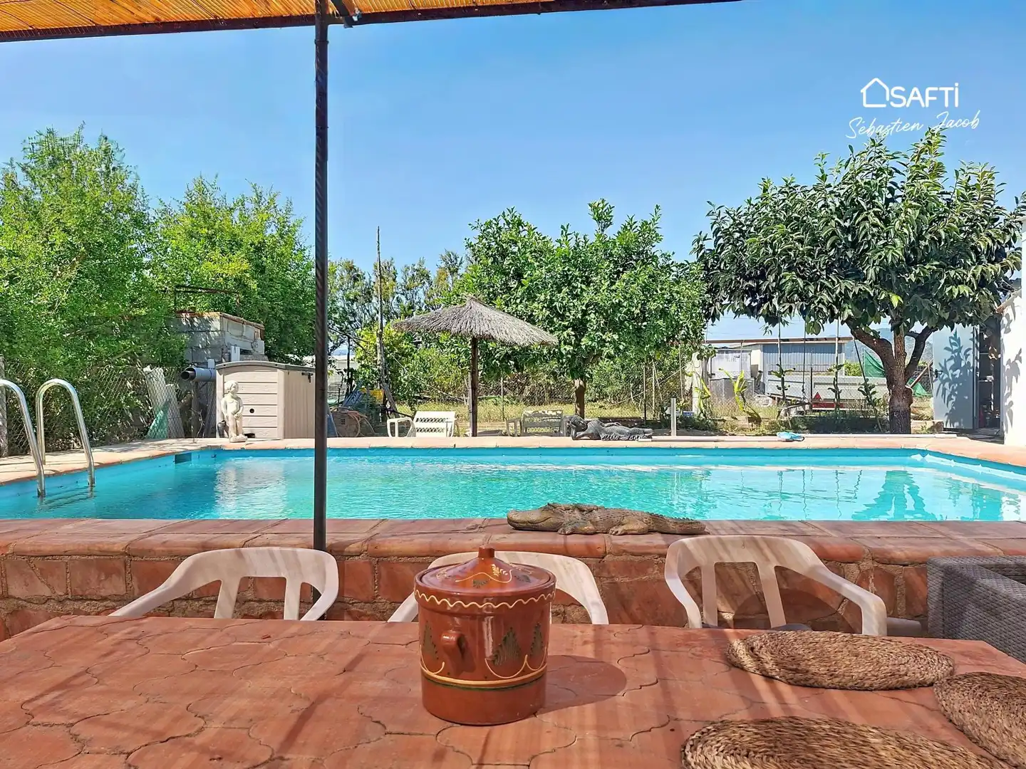 Piscina de Finca rústica en venta en Oliva con Calefacción, Terraza y Piscina