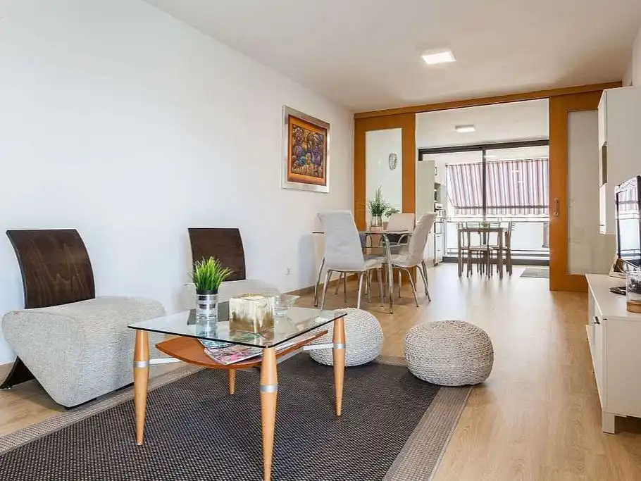 Sala de estar de Apartamento para compartir en Irun  con Aire acondicionado, Parquet y Amueblado