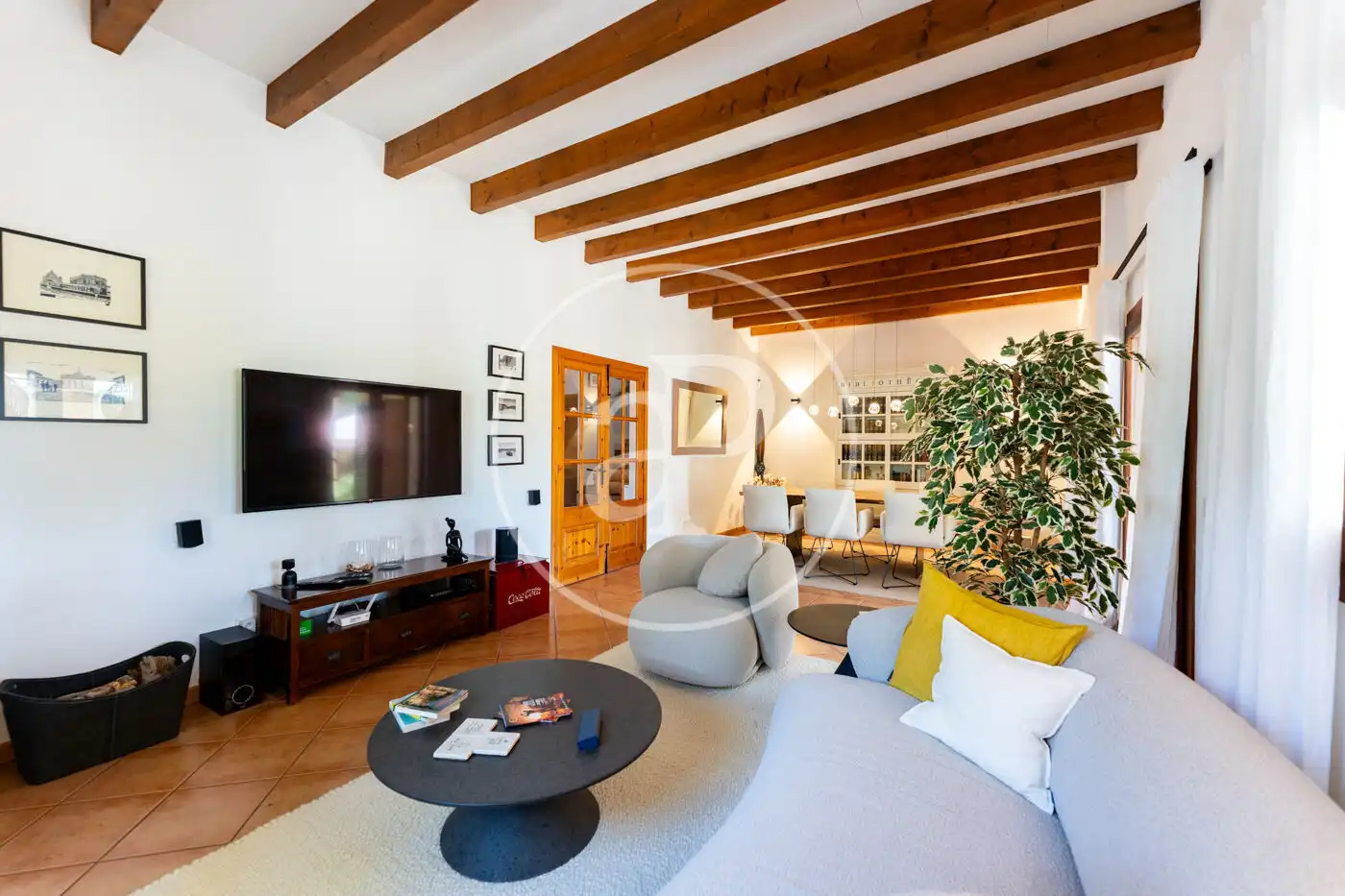 Living room of Houses for sale in Algaida  with Air Conditioner, Heating and Private garden