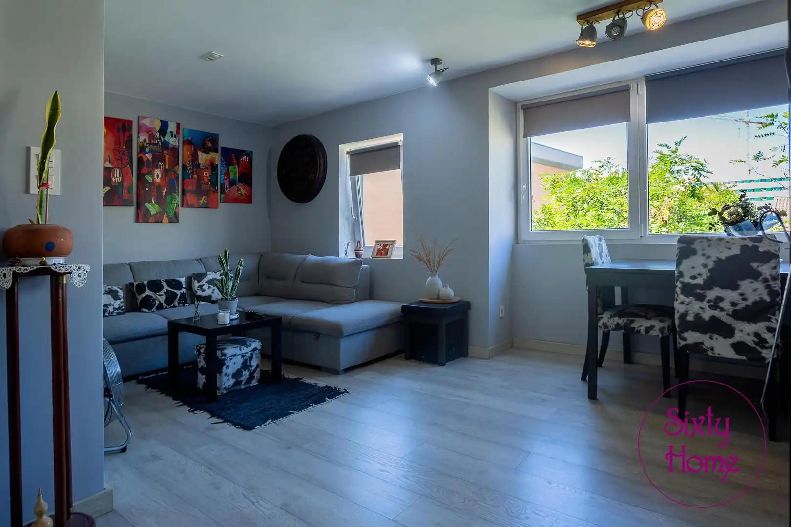 Sala de estar de Piso en venta en Zaragoza con Calefacción, Parquet y Amueblado