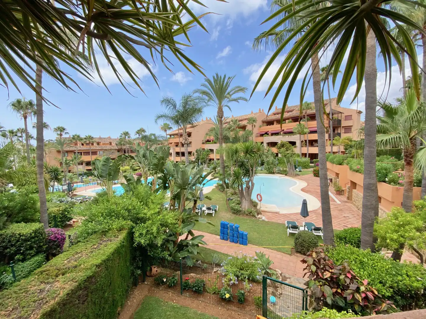 Garten von Wohnungen zur Miete in Marbella mit Klimaanlage, Terrasse und Schwimmbad