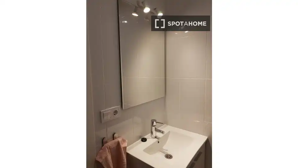 Bathroom of Flat for rent in Madrid  with Air Conditioner, Heating and Furnished