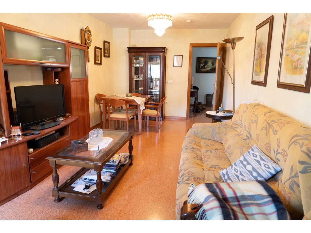 Sala de estar de Piso en venta en Alicante / Alacant con Aire acondicionado, Calefacción y Balcón
