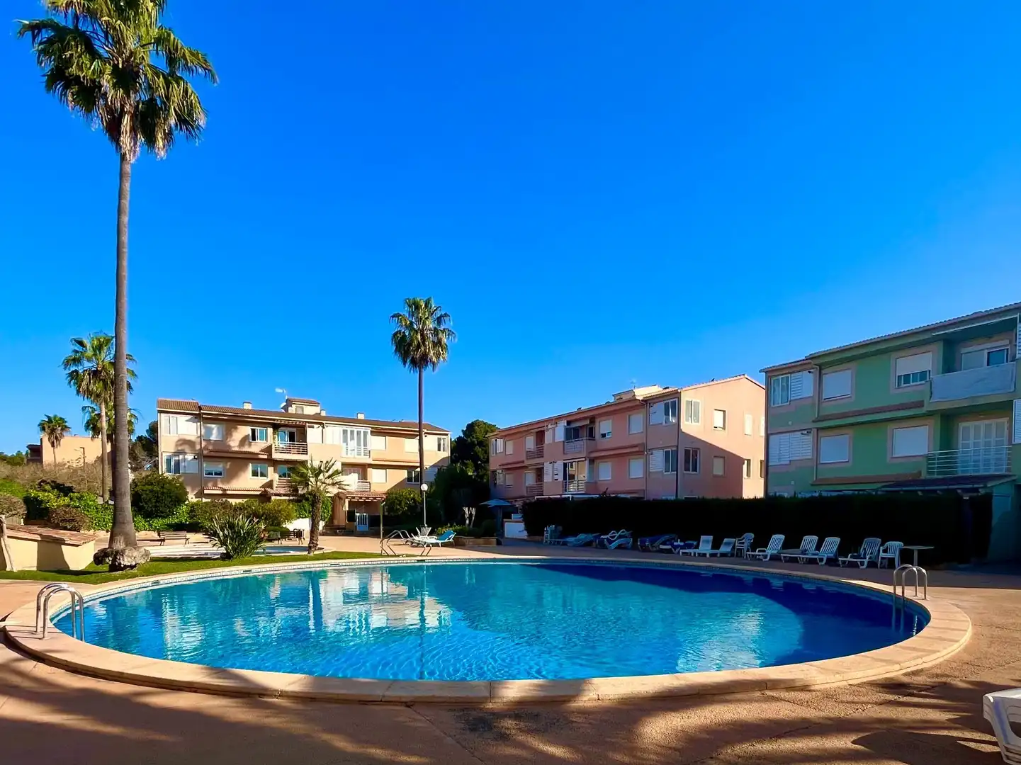 Swimming pool of Apartments for rent in Sant Llorenç des Cardassar  with Air Conditioner, Heating and Private garden