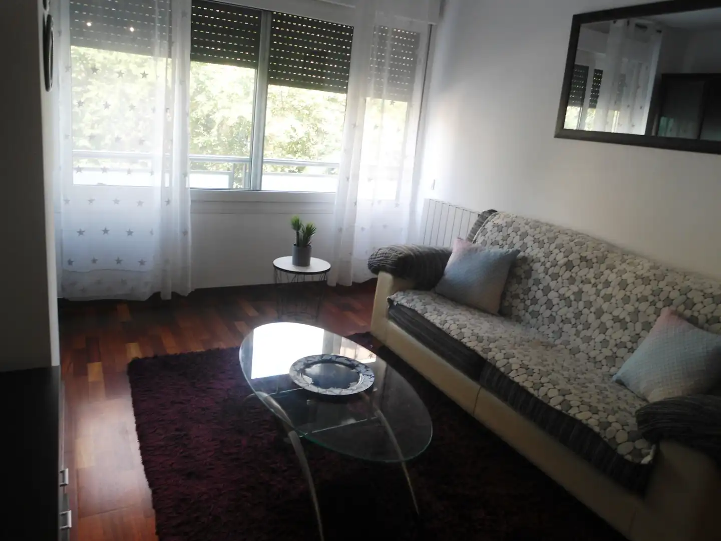 Sala de estar de Apartamento de alquiler en Lleida con Aire acondicionado, Calefacción y Parquet