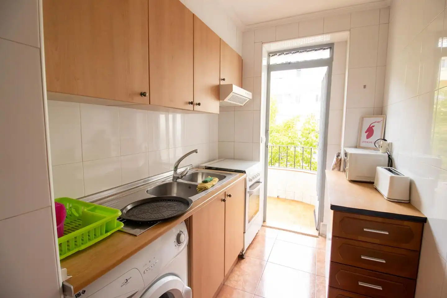 Küche von Wohnung zur Miete in Valencia mit Möbliert