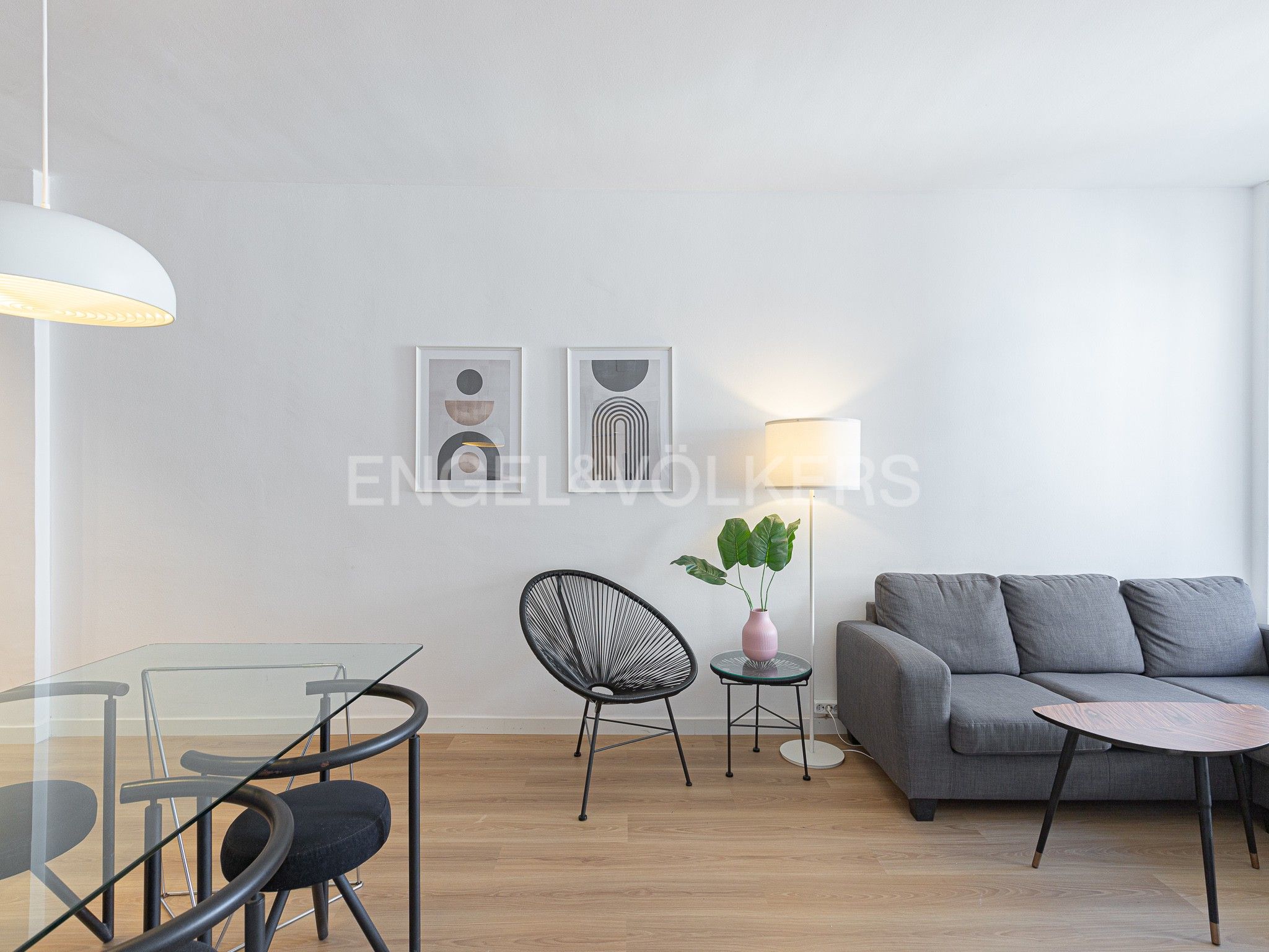 Sala d'estar de Apartament de lloguer en  Barcelona Capital amb Aire condicionat, Calefacció i Parquet
