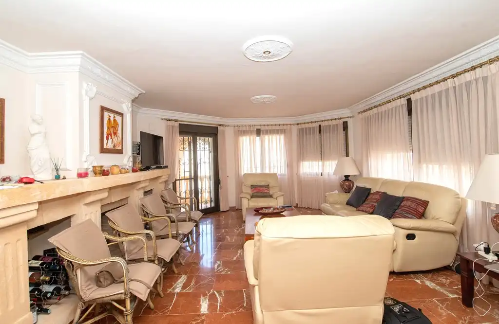 Living room of Houses for sale in Dénia  with Air Conditioner, Private garden and Terrace