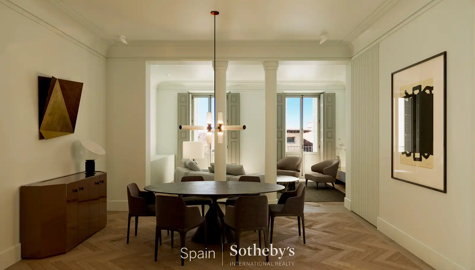 Menjador de Apartament en venda en Madrid amb Aire condicionat, Calefacció i Jardí privat