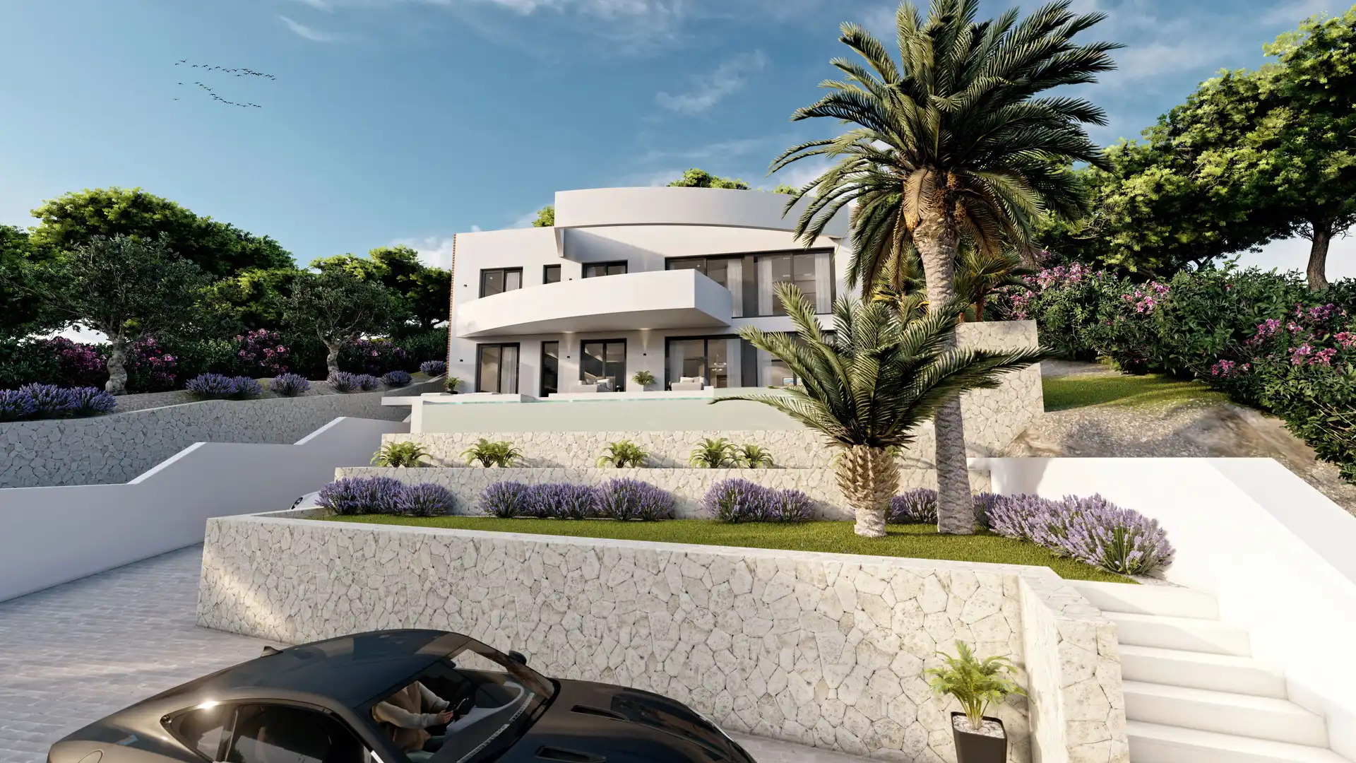 Vista exterior de Casa o chalet en venta en Altea con Jardín privado, Terraza y Trastero
