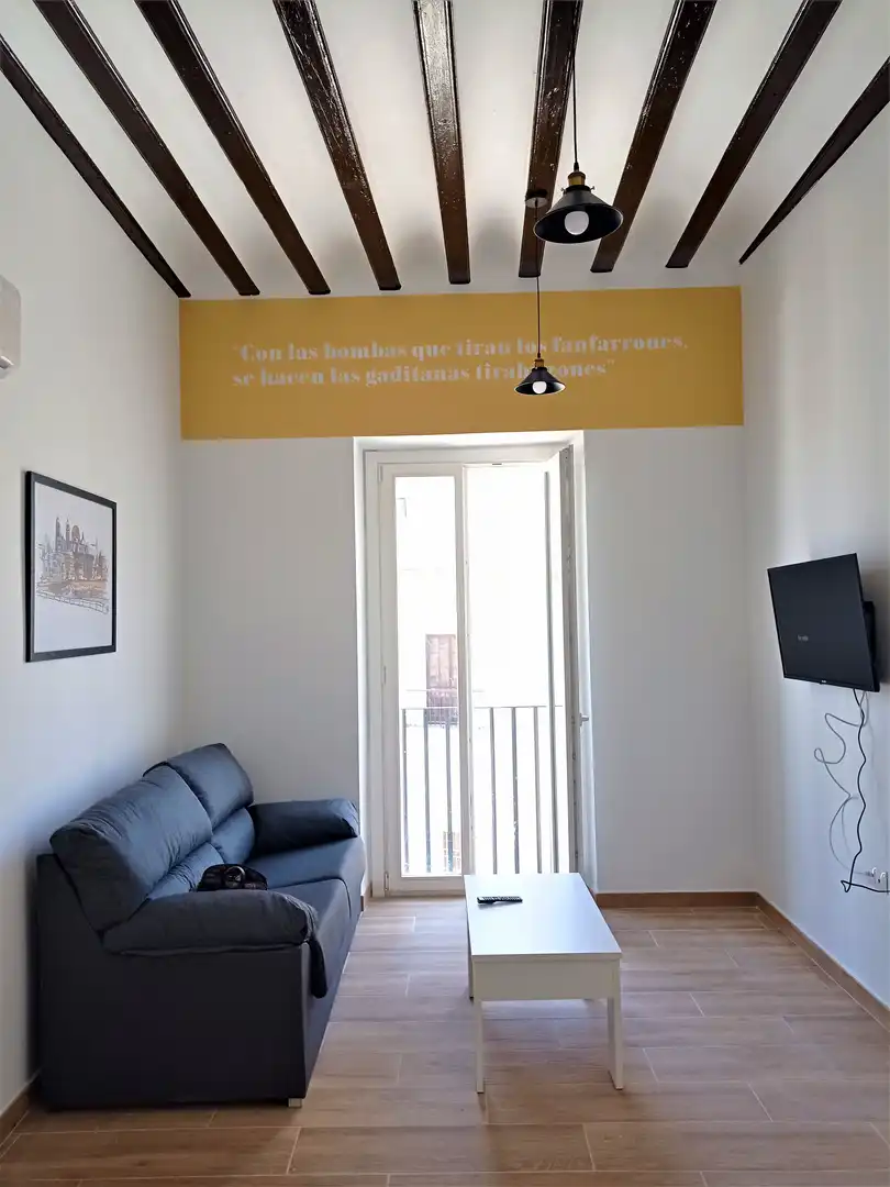 Schlafzimmer von Wohnung zur Miete in Cádiz mit Klimaanlage, Möbliert und Ofen