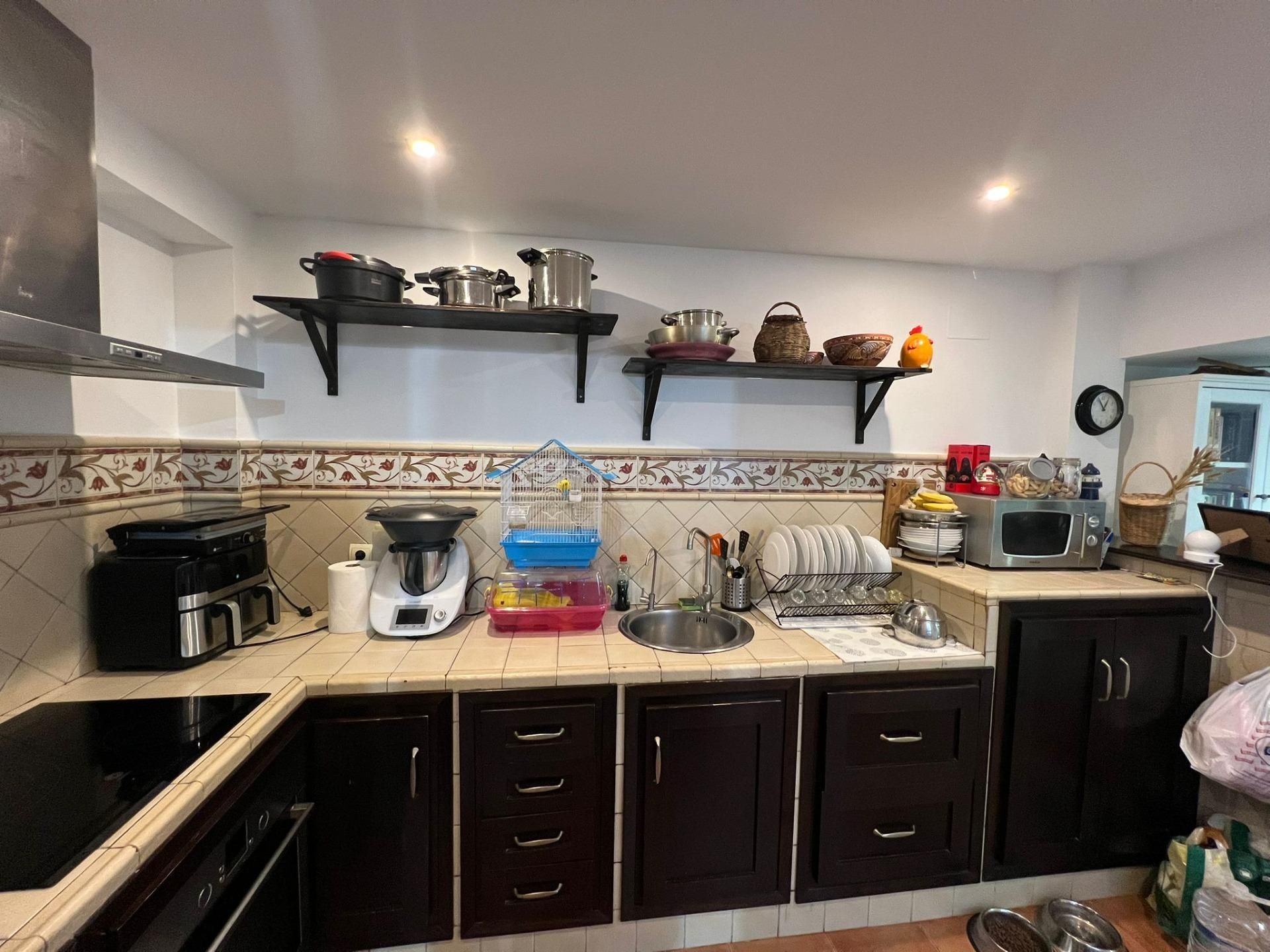 Kitchen of Single-family semi-detached for sale in  Madrid Capital  with Air Conditioner