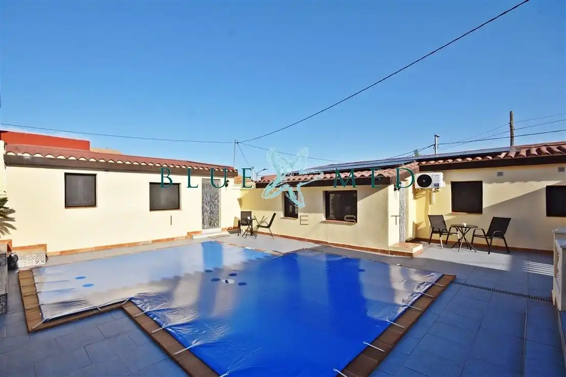 Piscina de Casa o chalet en venta en Fuente Álamo de Murcia con Aire acondicionado, Calefacción y Terraza