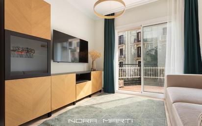 Living room of Flat to rent in  Barcelona Capital  with Air Conditioner, Heating and Terrace