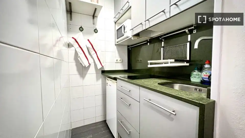 Cocina de Piso de alquiler en Barcelona con Aire acondicionado, Calefacción y Amueblado