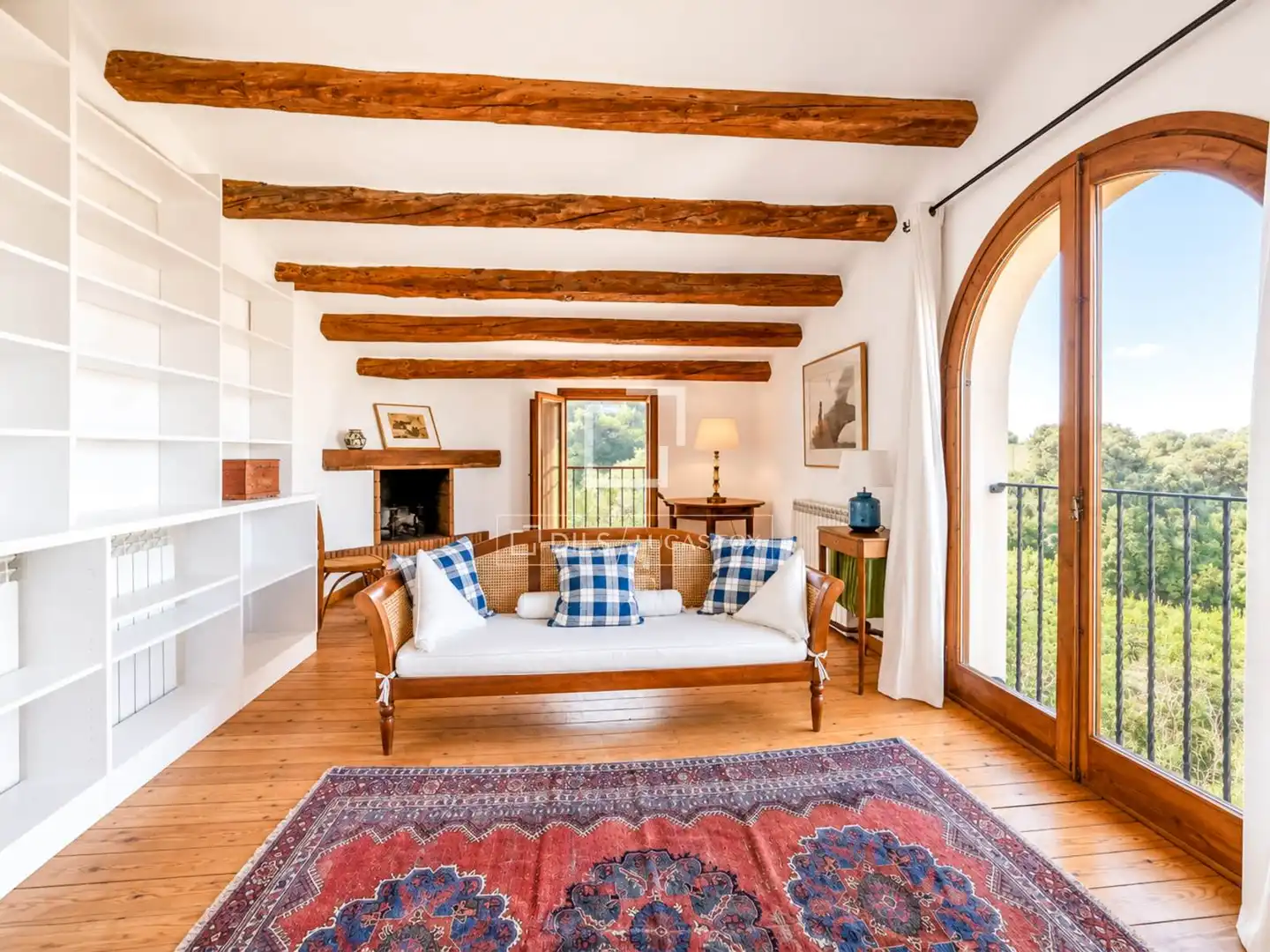Sala de estar de Finca rústica en venta en Piera con Calefacción, Jardín privado y Trastero