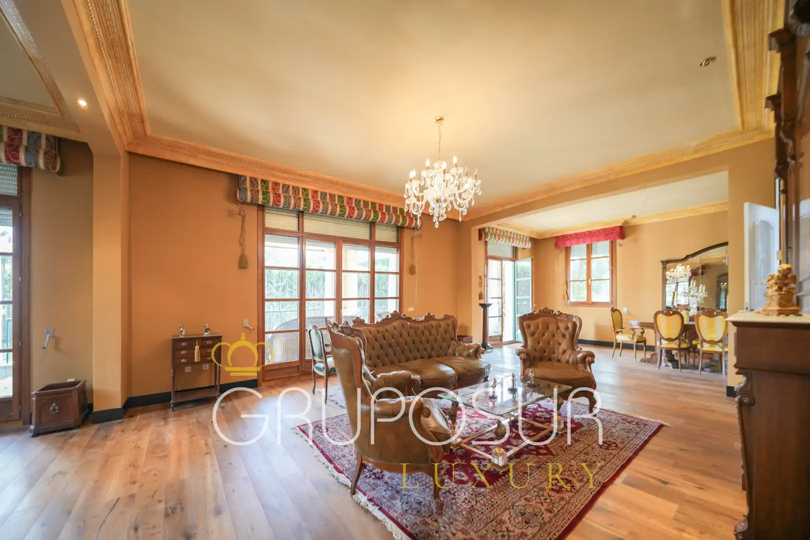 Sala de estar de Casa o chalet en venta en Valladolid con Calefacción, Jardín privado y Parquet