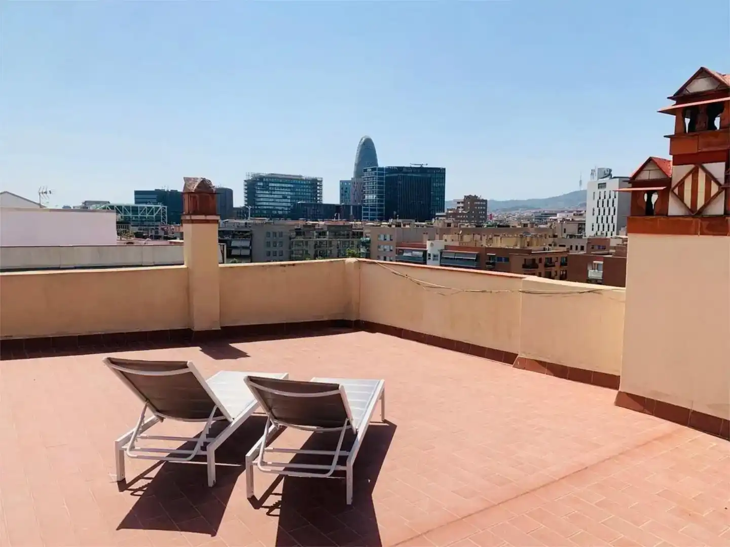 Terrasse von Wohnung zur Miete in  Barcelona Capital