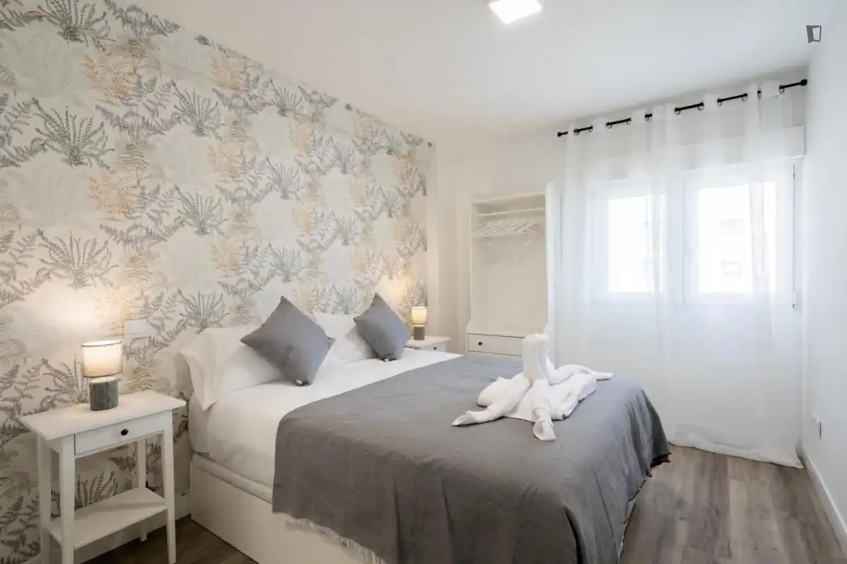 Habitación de Apartamento de alquiler en Madrid con Aire acondicionado, Amueblado y Horno