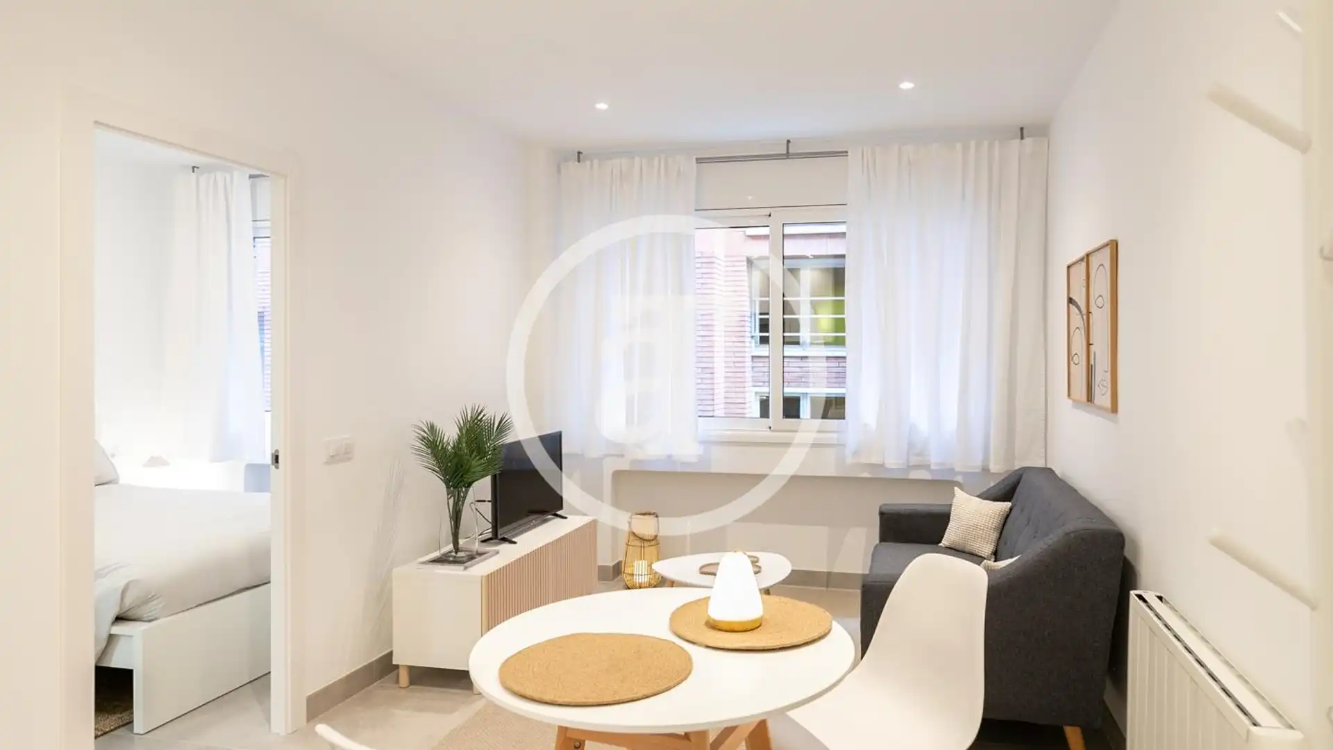 Living room of Flat for rent in  Barcelona Capital  with Heating, Furnished and Oven