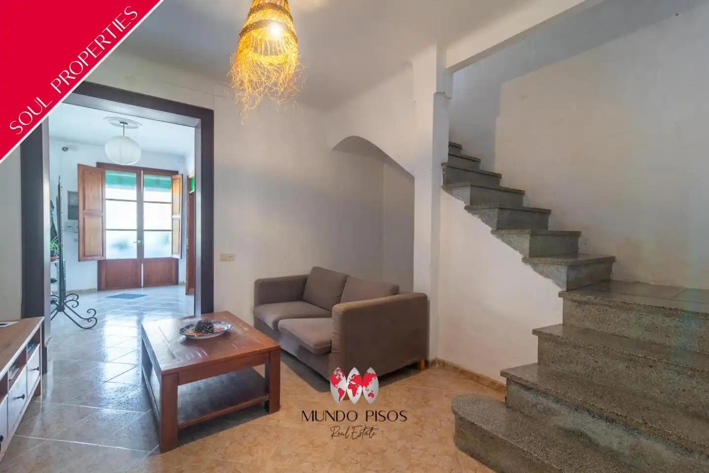 Wohnzimmer von Haus oder Chalet zum Verkauf in Sant Joan mit Parkett, Terrasse und Abstellraum