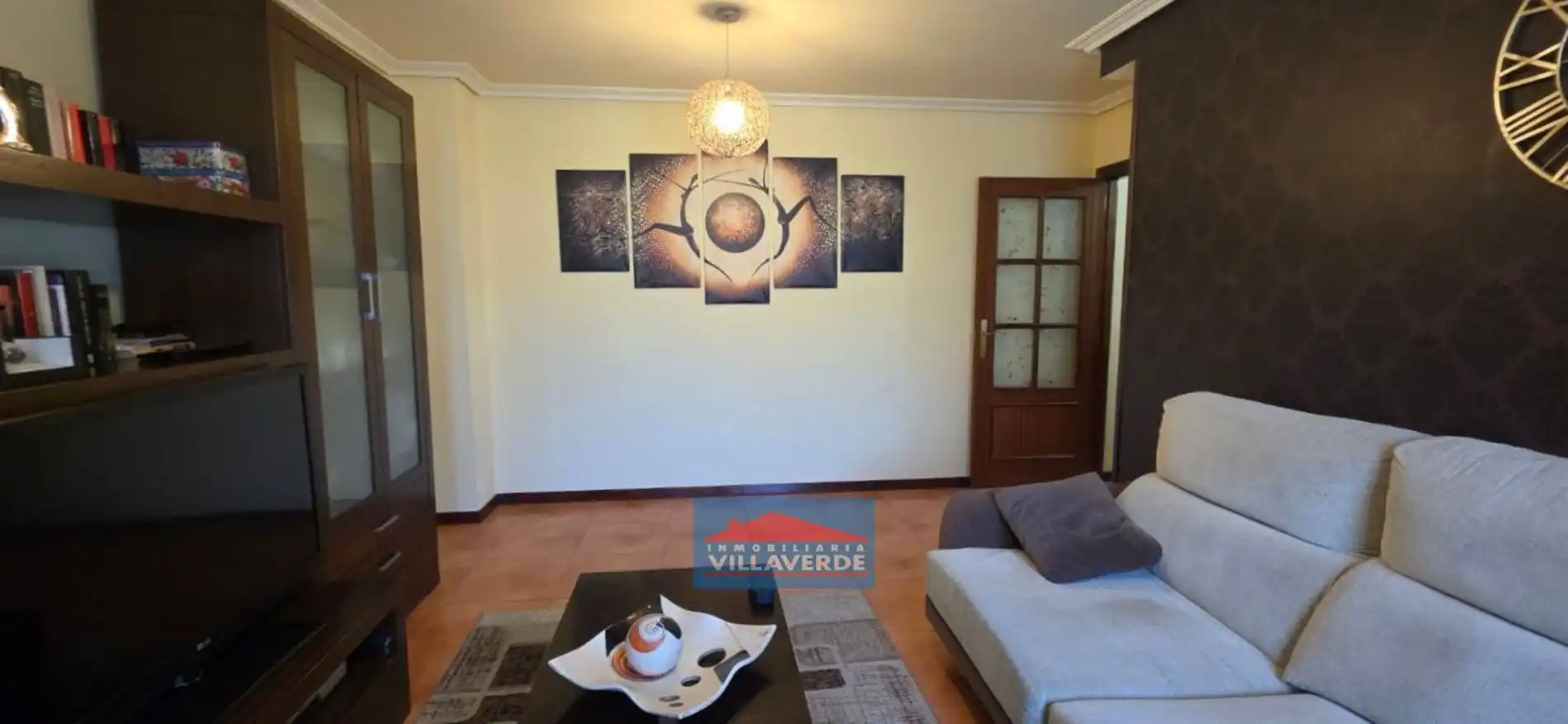 Sala de estar de Piso en venta en Cangas  con Calefacción, Trastero y Amueblado