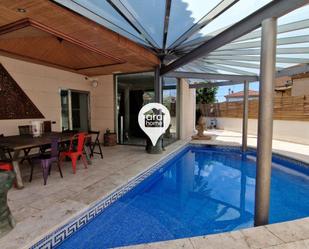 Swimming pool of House or chalet for sale in Mataró  with Air Conditioner, Terrace and Swimming Pool