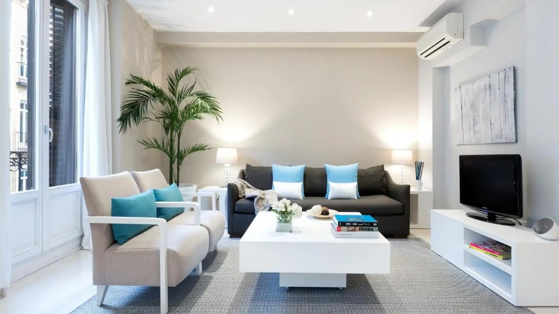 Wohnzimmer von Wohnung zur Miete in  Tarragona Capital mit Möbliert und Haustiere erlaubt