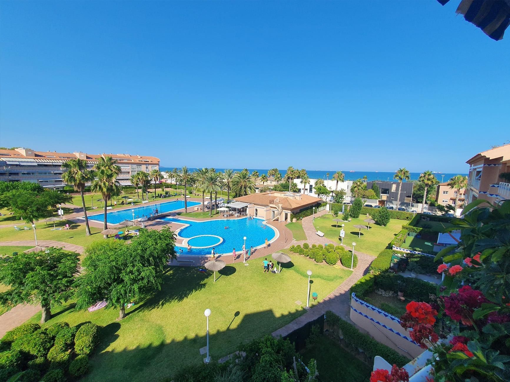 Swimming pool of Flat for sale in Castellón de la Plana / Castelló de la Plana  with Heating, Private garden and Parquet flooring