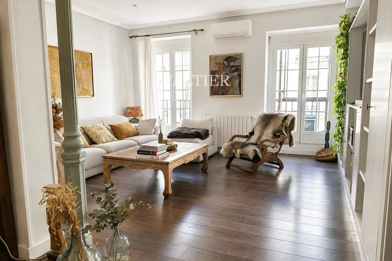 Living room of Flat for rent in Madrid  with Air Conditioner