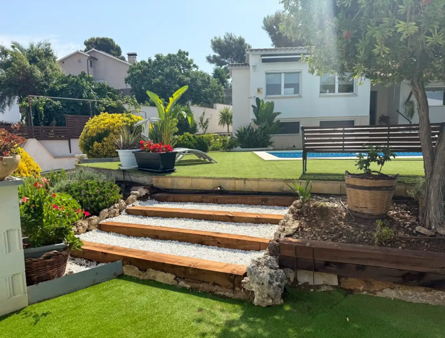 Terraza de Casa o chalet de alquiler en Sant Pere de Ribes con Aire acondicionado, Calefacción y Jardín privado