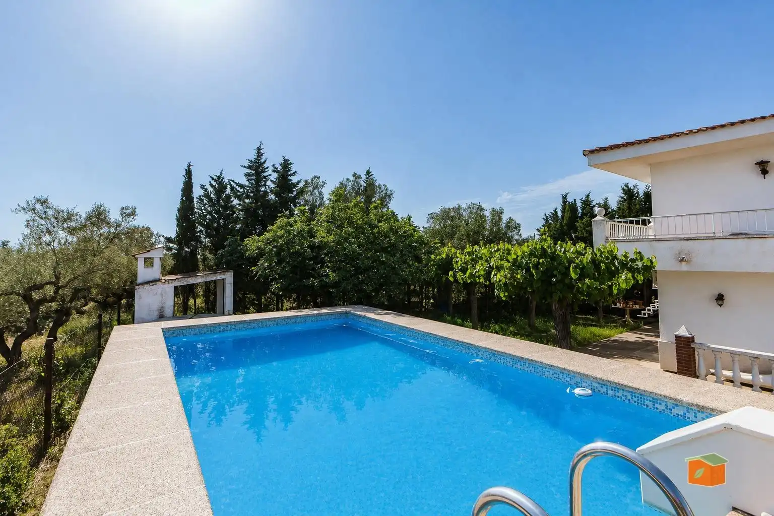 Swimming pool of Houses for sale in Roquetes  with Air Conditioner, Parquet flooring and Swimming Pool