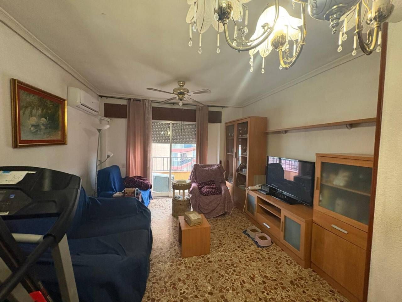 Sala d'estar de Pis en venda en Alicante / Alacant amb Moblat, Balcó i Alarma