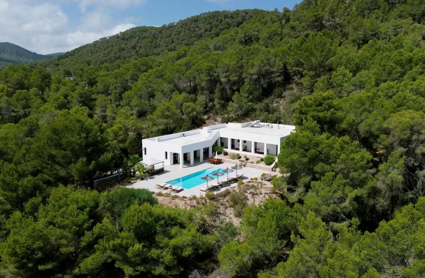 Vista exterior de Casa o chalet en venta en Sant Josep de sa Talaia con Jardín privado, Terraza y Piscina
