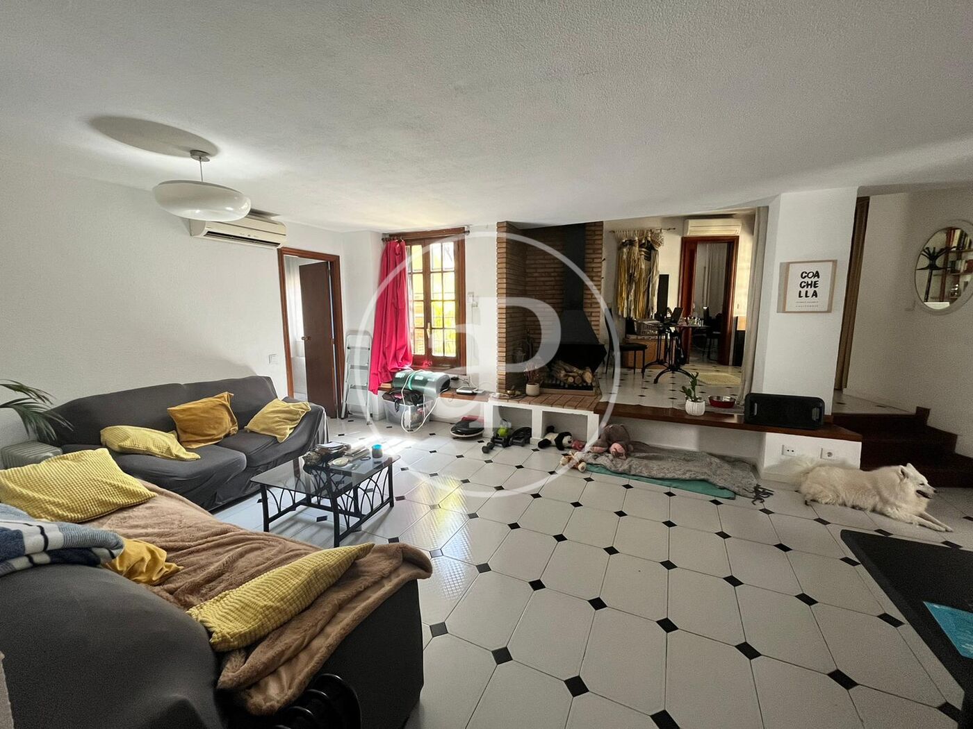 Sala d'estar de Àtic de lloguer en  Valencia Capital amb Aire condicionat, Calefacció i Terrassa