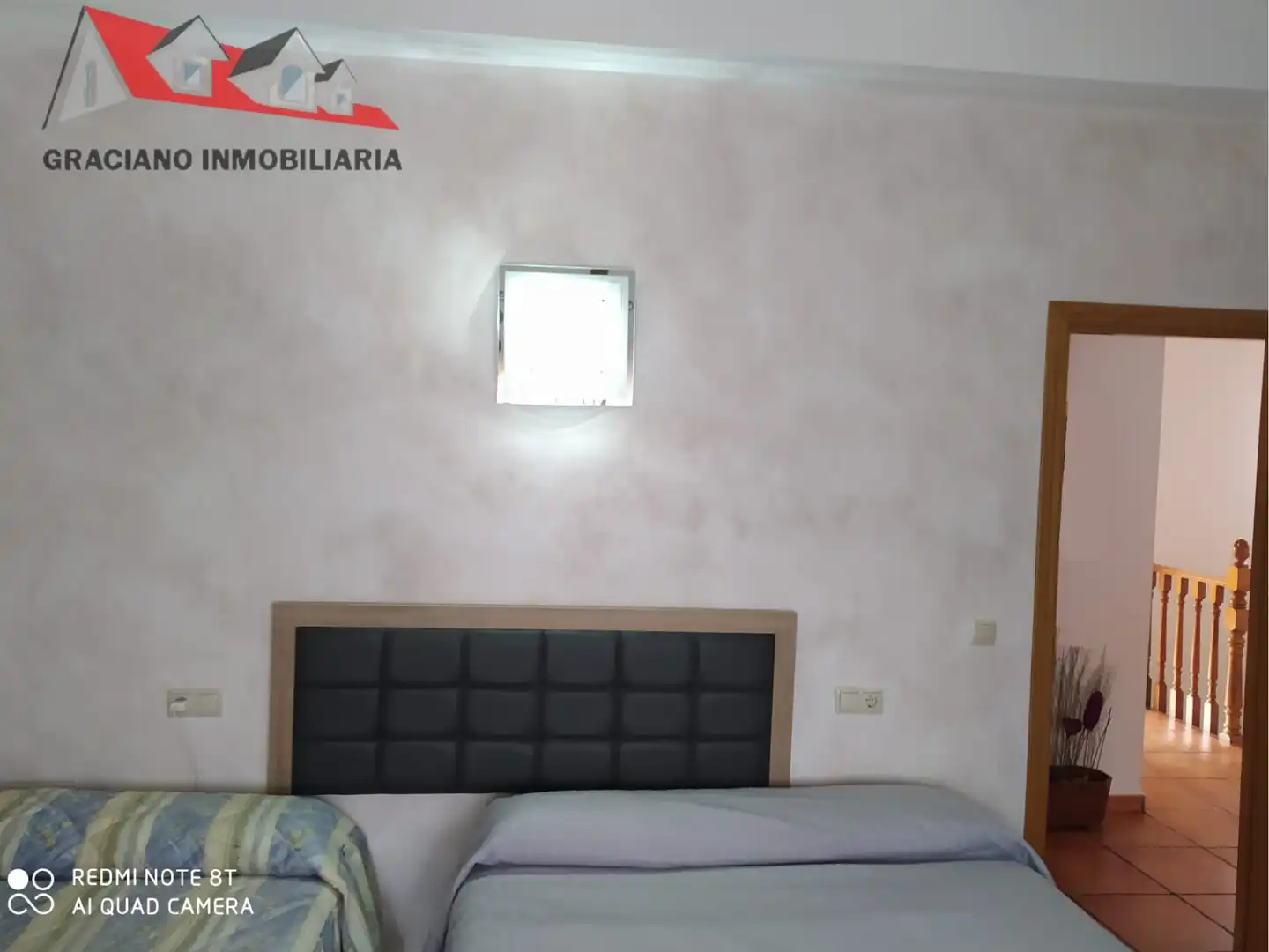 Dormitori de Casa adosada en venda en Villaverde de Guadalimar amb Aire condicionat, Jardí privat i Terrassa